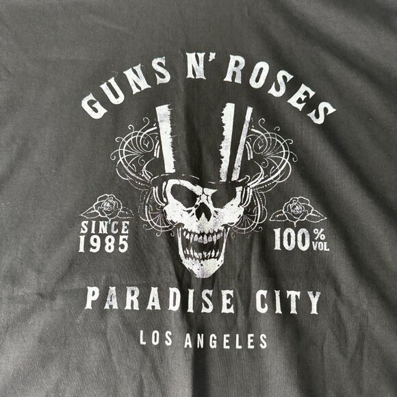 Guns N Roses Paradise City Black Graphic T-Shirt 5XL 100% Cotton - Picture 5 of 5